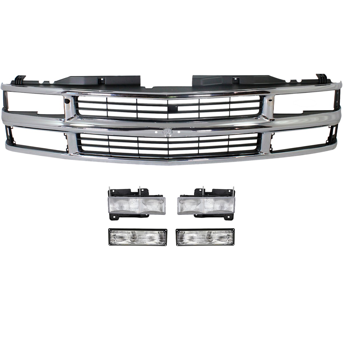 Headlight Kit For 19941999 Chevrolet C1500 Front Fits Composite