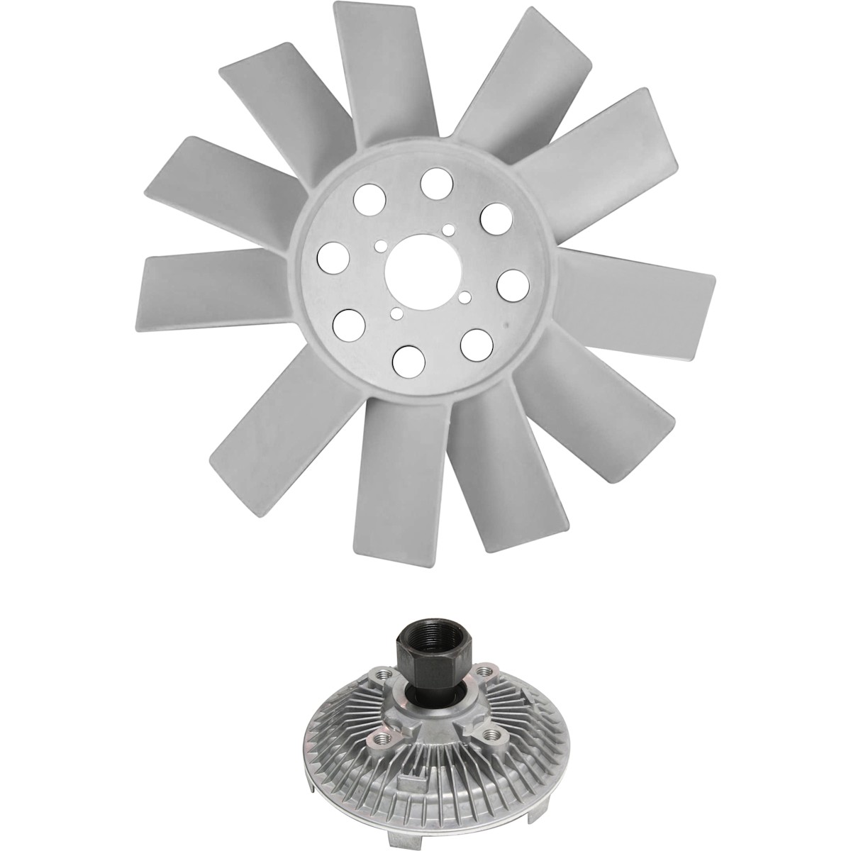 Pair Set of 2 Fan Clutches Radiator Cooling for Chevy Olds S10 Pickup