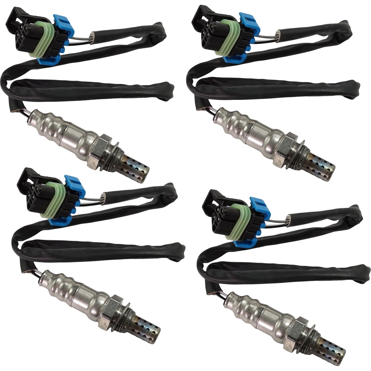 O2 Oxygen Sensors Set of 4 Front & Rear DOWNSTREAM for Chevy Chevrolet ...