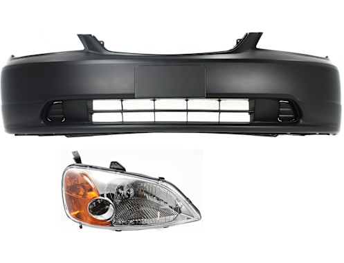 Headlight Kit For 2001-2003 Civic Left and Right 3pc