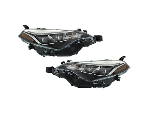 Set of 2 Headlights Lamps Left-and-Right 8111002M90, 8115002M90 Sedan ...